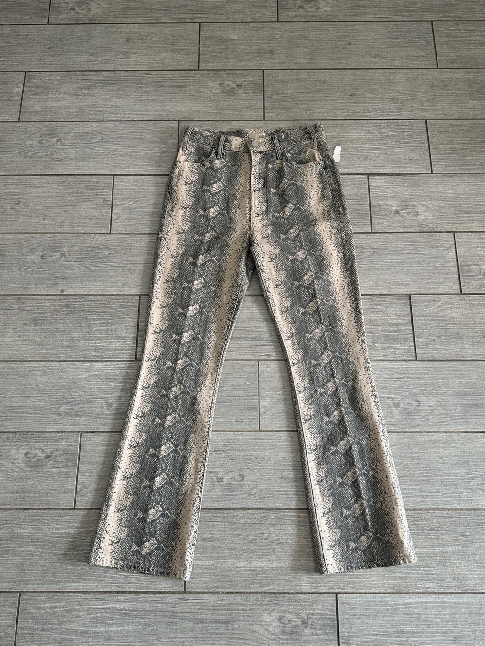 Mother Jeans The Hustler Flood Ankle Wide Leg Jeans in Boa Babe New! - Picture 9 of 16
